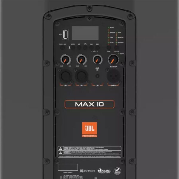 JBL MAX 10 Cabina Activa 250w 127dB BT / Mp3 - Image 4
