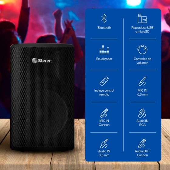 BAF-15900BT Parlante de 15" 12,000 W PMPO profesional Bluetooth - Image 3