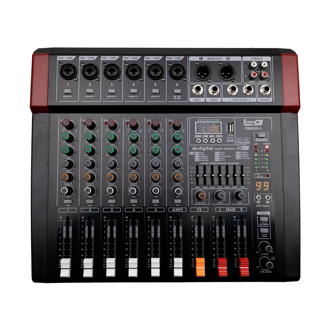 Mezclador profesional de 6 canales PRO DJ PM60S-II: imagen 1